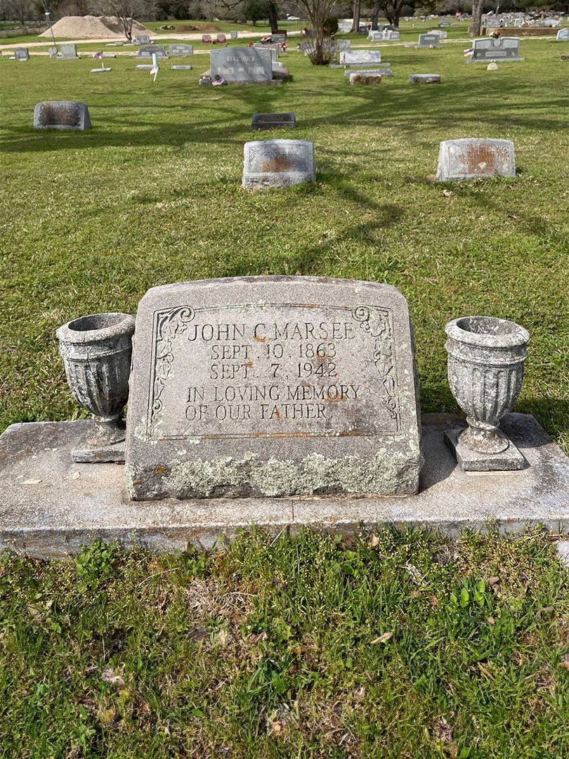 John C. Marsee's grave. Photo 1